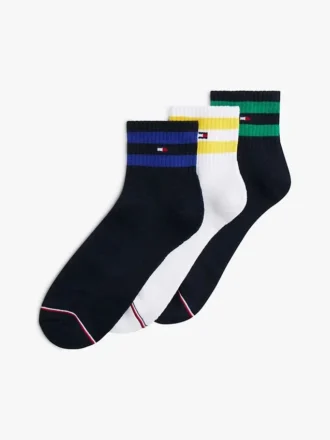 バーシティストライプ クォータートップソックス 3足セット