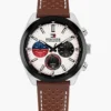 40mm レザーストラップ クロノグラフウォッチ 40mm レザーストラップ クロノグラフウォッチ