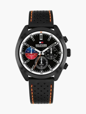 40mm レザーストラップ クロノグラフウォッチ