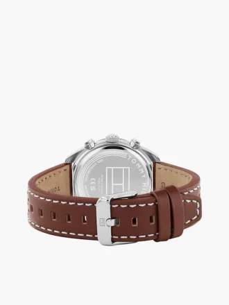 40mm レザーストラップ クロノグラフウォッチ