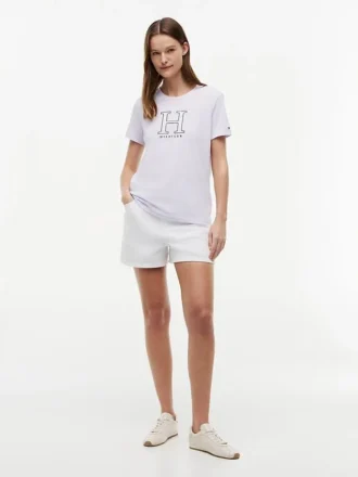 フローラルHロゴTシャツ