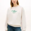 スクリプトロゴ入りボートネックスウェットシャツ