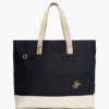 カラーブロック キャンバス トートバッグ