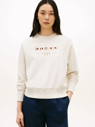 刺繍入り航海旗スウェットシャツ