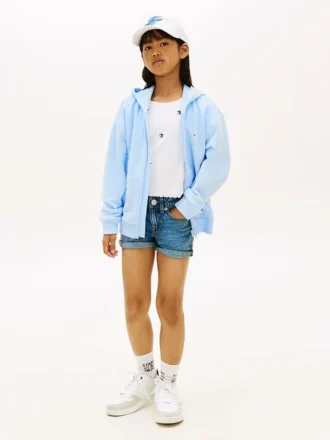 キッズ用スキニーデニムショーツ