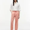 リネン・コットン混紡 プルオンパンツ リネン・コットン混紡 プルオンパンツ