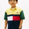キッズ カラーブロック ラグビーポロ