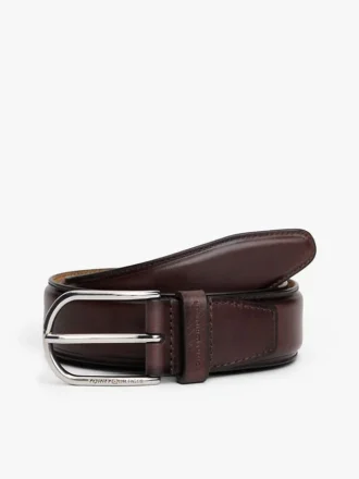 ラウンドバックル レザーベルト