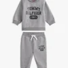 ベビー用ロゴ入りスウェットシャツ＆パンツセット