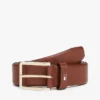 スクエアバックル ペブルドレザーベルト スクエアバックル ペブルドレザーベルト