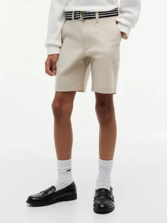 キッズ ベルト付き バギー ストレッチ チノ ショーツ