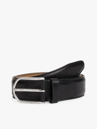 ラウンドバックル レザーベルト