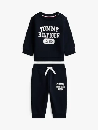 ベビー用ロゴ入りスウェットシャツ＆パンツセット