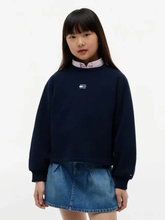 キッズ トーン・オン・トーン フラッグ ラグランスウェットシャツ