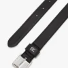スクエアバックル スリムレザーベルト