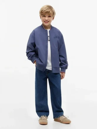 キッズ ヒルフィガー ロゴ ボンバージャケット