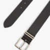 スクエアバックル レザーベルト