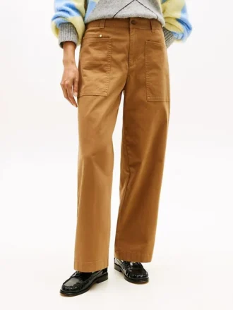 ストレッチ ワイドレッグ ユーティリティパンツ