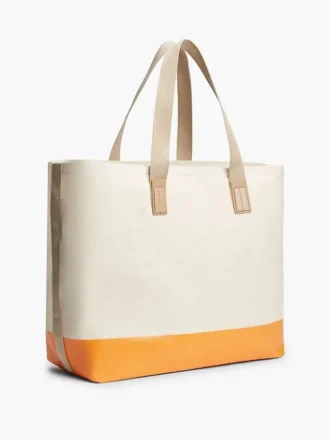 カラーブロック キャンバス トートバッグ