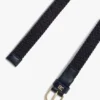 ラウンドバックル ウーブンエラスティックベルト