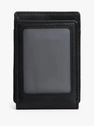 ペブルドレザー マグネット式二つ折り財布
