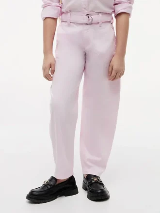 キッズ ベルト付きバレルパンツ
