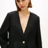 リラックスフィットのリネン混ブレザー