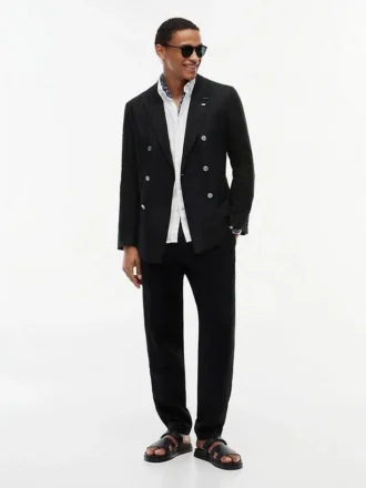 ニューヨーク・レーベル リネンブレザー