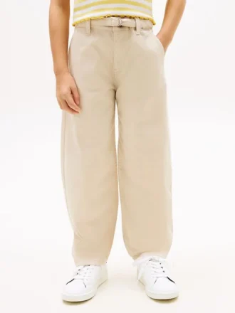 キッズ ベルト付きバレルパンツ