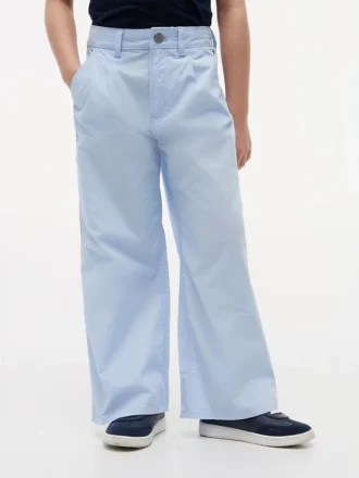 キッズ ハイライズ ワイドレッグパンツ