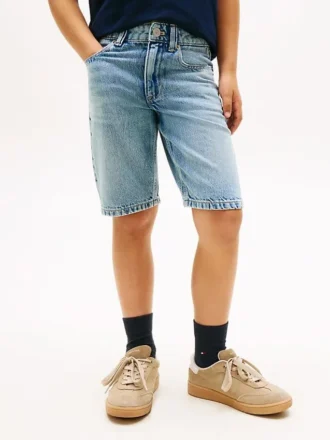 キッズ用ストレートデニムショーツ