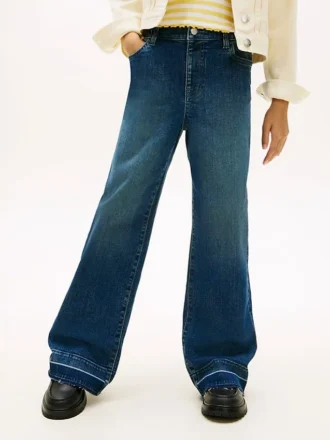 キッズ用ストレッチワイドレッグジーンズ
