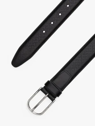 ラウンドバックル レザーベルト