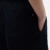 軽量リネン混紡プルオンパンツ
