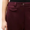 ウール混紡 ルーズストレートパンツ