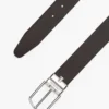 ラウンドバックル リバーシブル レザーベルト