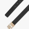 モノグラムバックル リバーシブル レザーベルト