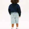 キッズ用ストレートデニムショーツ