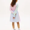 キッズ ミックスストライプ ストレッチ シャツドレス
