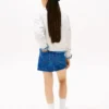 キッズ フロック加工ロゴ スウェットシャツ