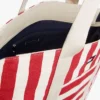 ノーティカルストライプ キャンバストートバッグ