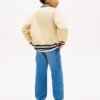 キッズ ピーチドツイル バーシティボンバー