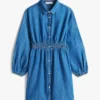 キッズ シャンブレー シャツドレス