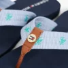 刺繍入りモノグラムキャンバス ビーチサンダル