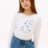 キッズ用 フローラルモノグラムTシャツ