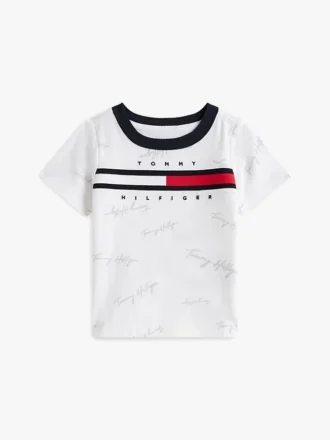 ベビー用 シグネチャー・フラッグ・ストライプ・ロゴTシャツ