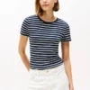 ストライプ クルーネック フェイバリット Tシャツ ストライプ クルーネック フェイバリット Tシャツ