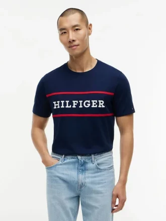 キッズ用刺繍入りアイレット・フラッターTシャツ