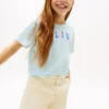 キッズ マルチカラー ヒルフィガー ロゴ Tシャツ