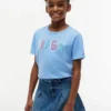 キッズ用 スパンコール ヒルフィガー ロゴ Tシャツ